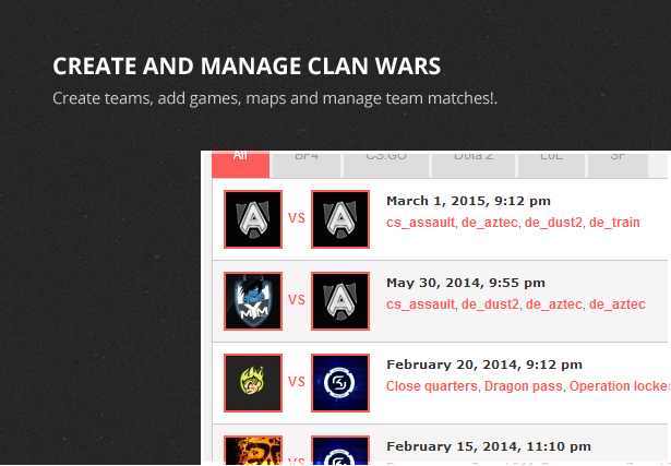 Clan War Gaming Template - 3